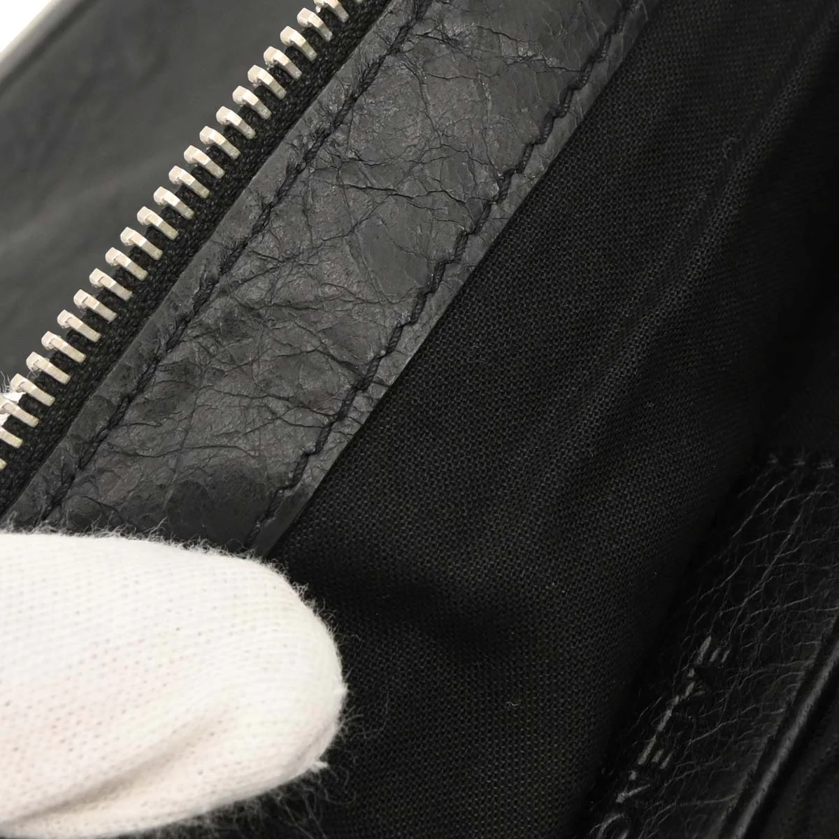 Balenciaga Black Lambskin Clip L Clutch Bag - Image 9
