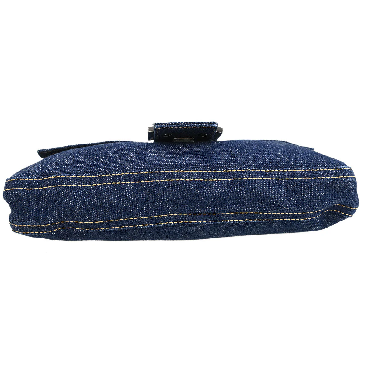 Fendi Indigo Denim Baguette Handbag - Image 3