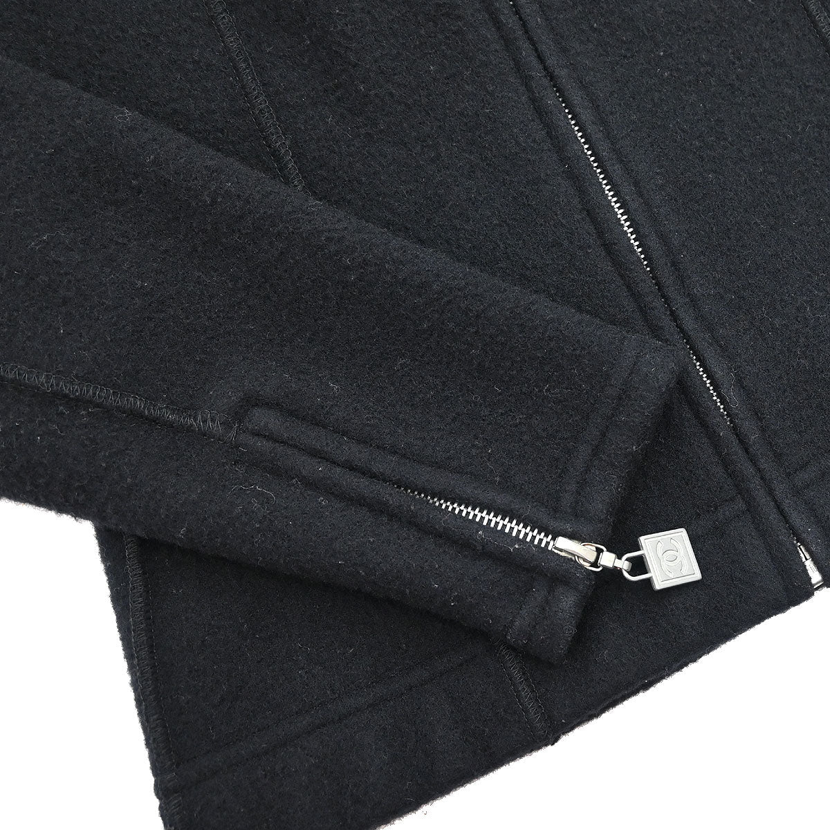 Chanel 2003 Sport Line Zip Up Jacket Black #36 - Image 3