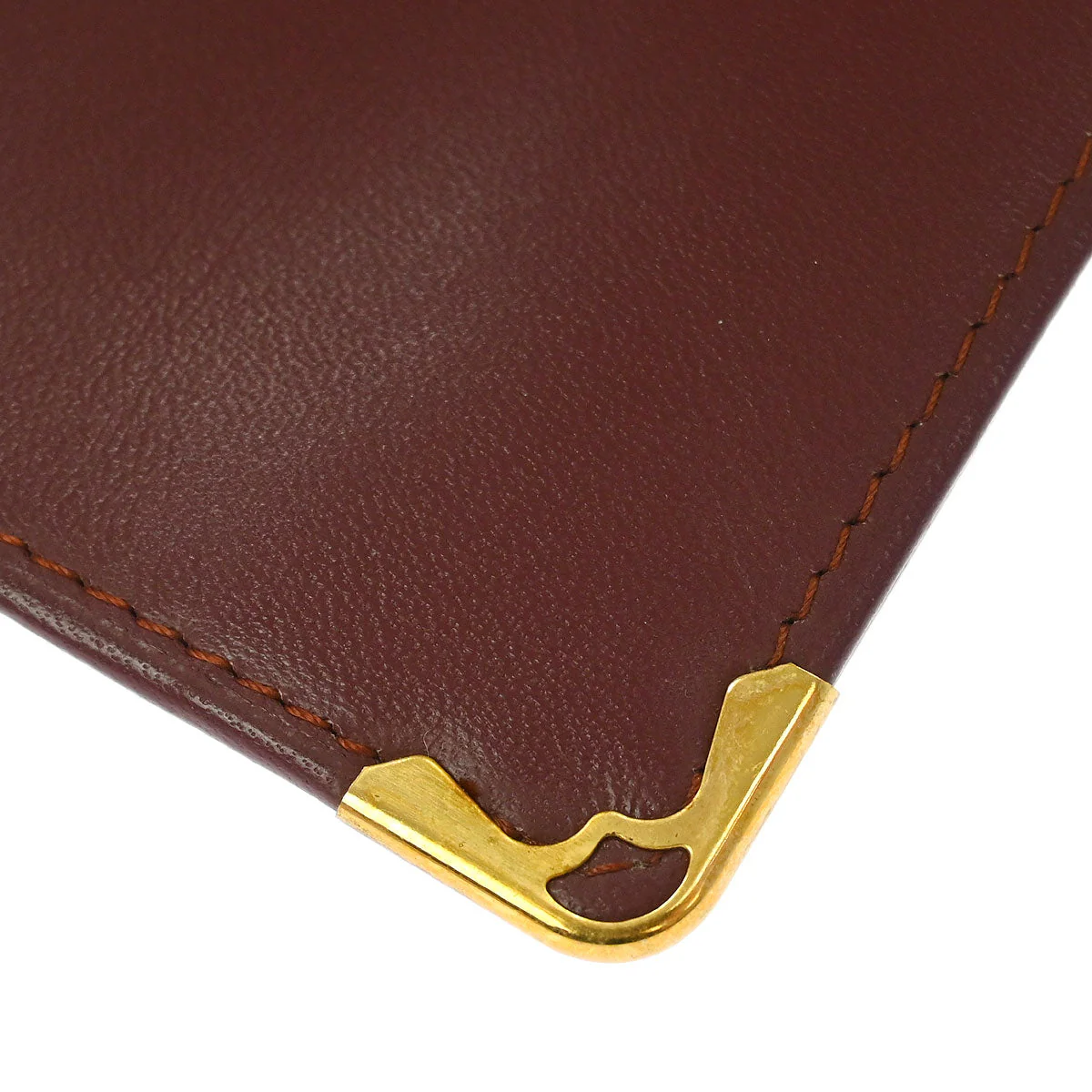 Cartier Bordeaux Leather Cardholder Small Good - Image 3