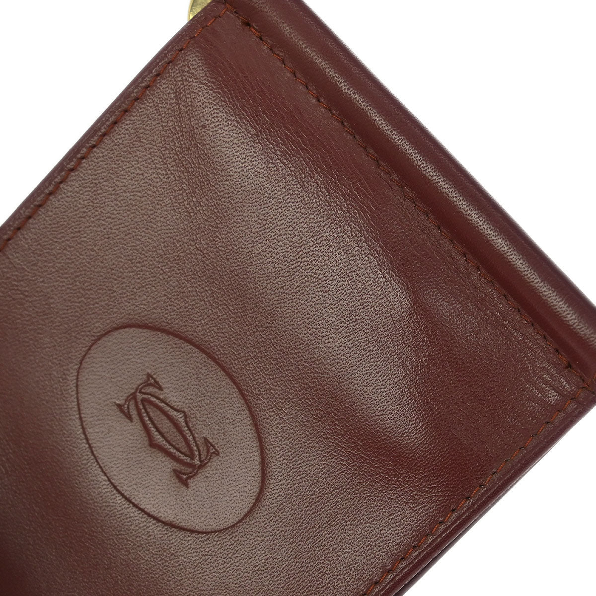 Cartier Bordeaux Leather Cardholder Small Good - Image 4