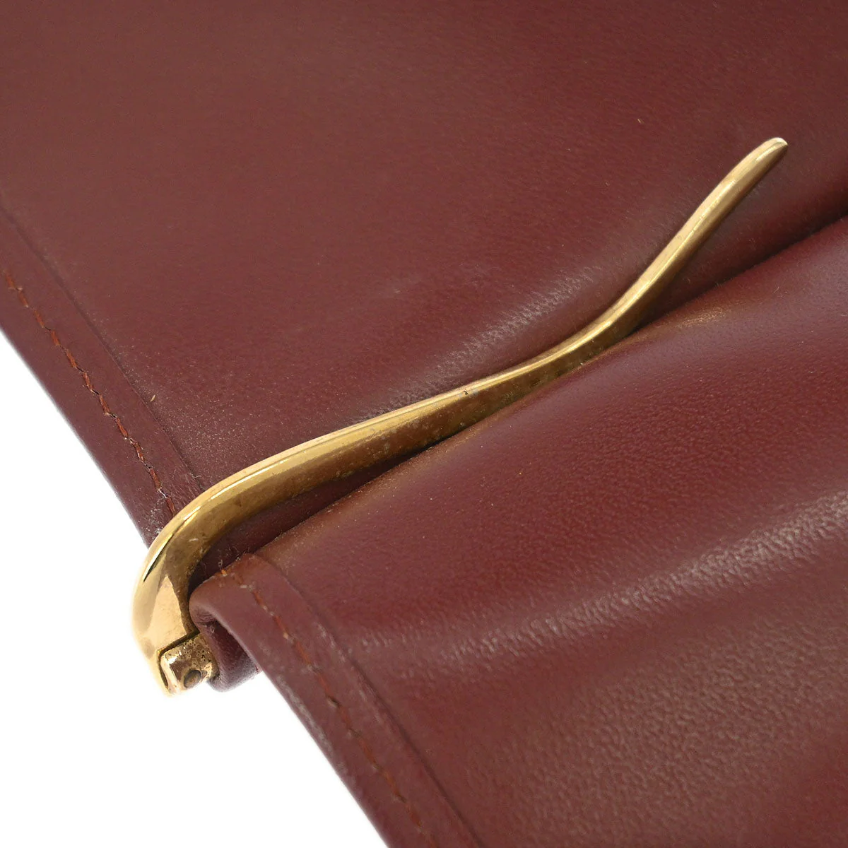 Cartier Bordeaux Leather Cardholder Small Good - Image 6