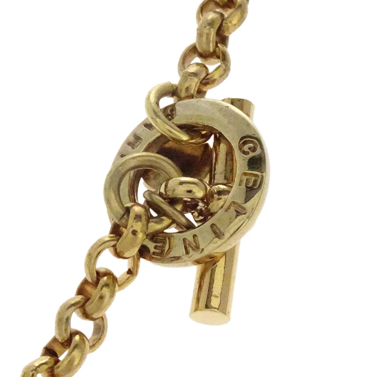 Celine Gold Chain Pendant Necklace - Image 3