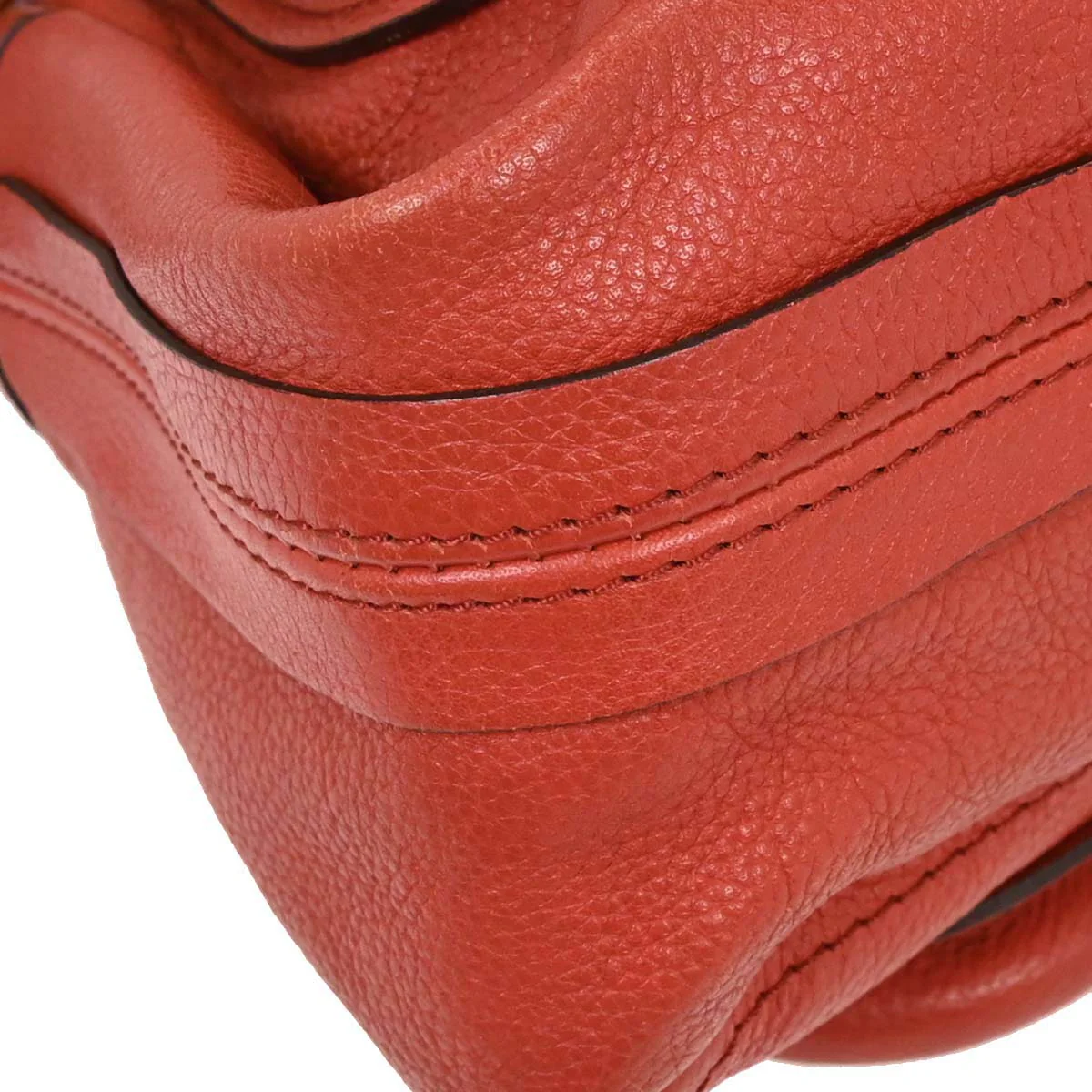 Chloe Vermilion Red Paraty 2way Shoulder Handbag - Image 3