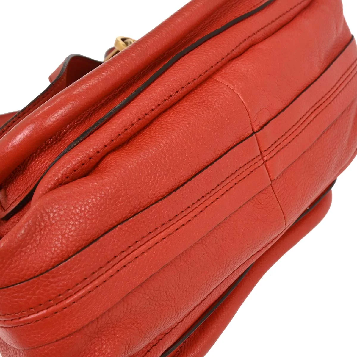 Chloe Vermilion Red Paraty 2way Shoulder Handbag - Image 4