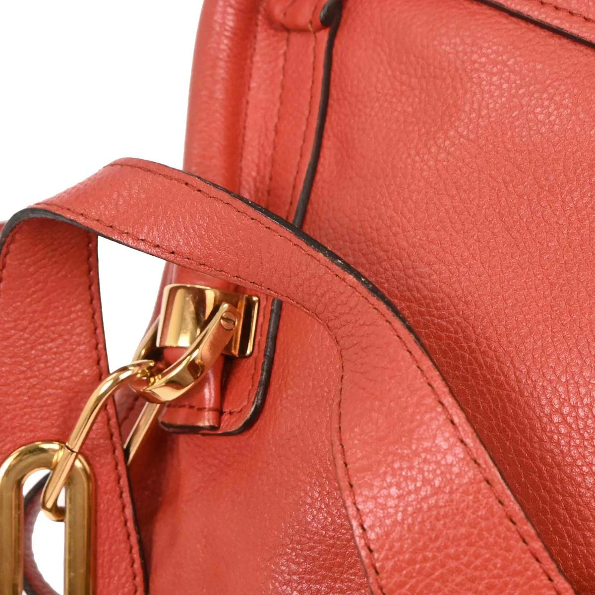 Chloe Vermilion Red Paraty 2way Shoulder Handbag - Image 5