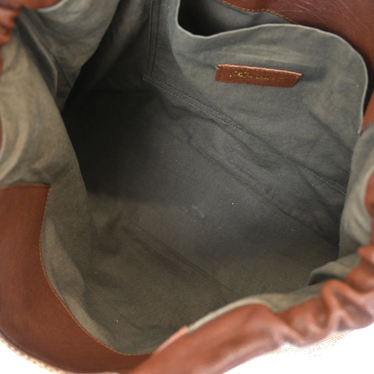 Yves Saint Laurent Beige Linen Belle de Jour Cabas Tote Bag - Image 7