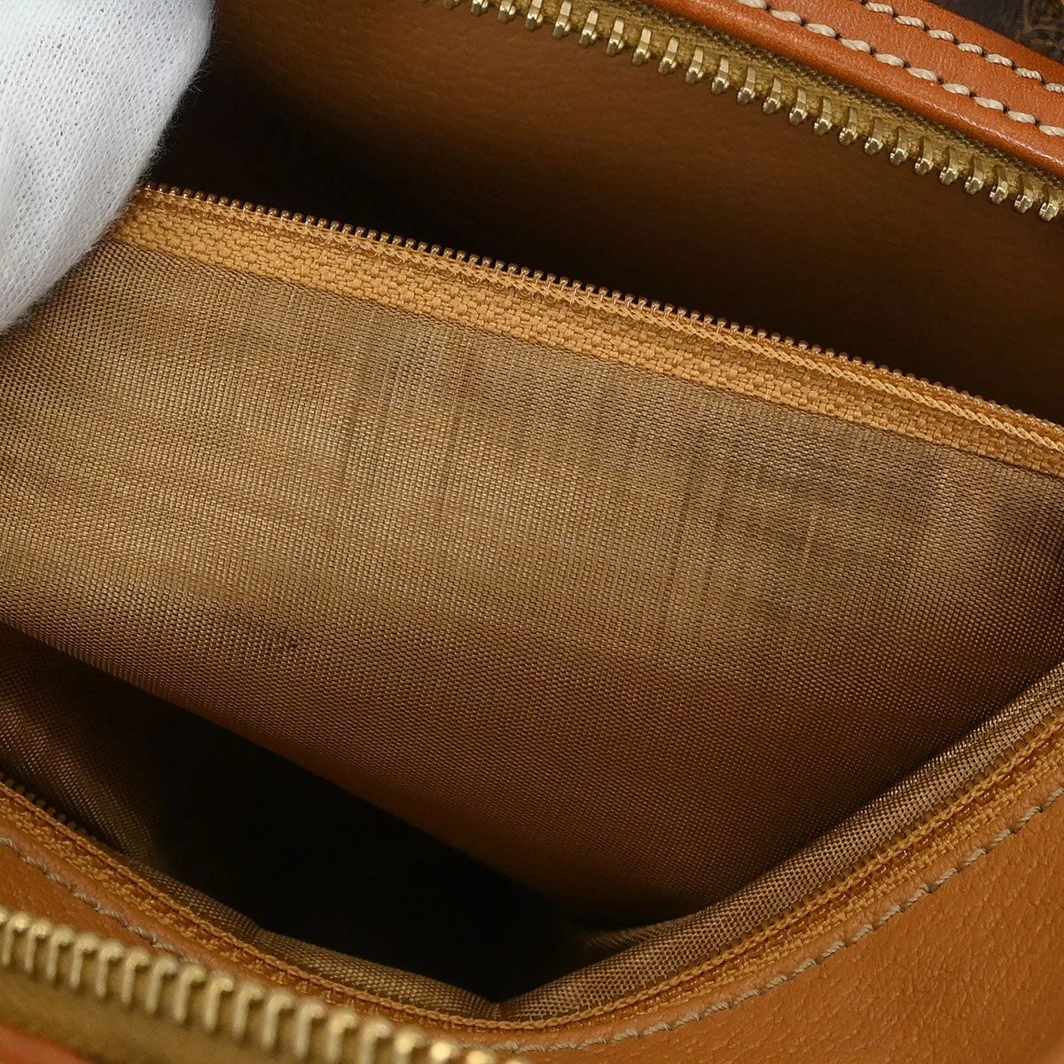 Celine Brown Macadam Handbag - Image 10