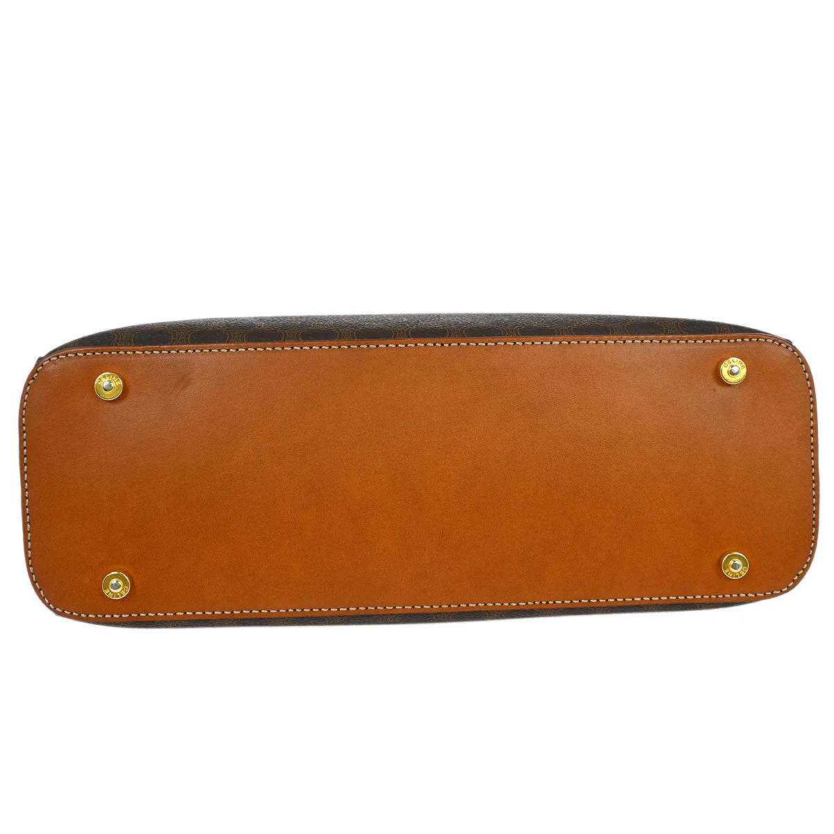Celine Brown Macadam Handbag - Image 3
