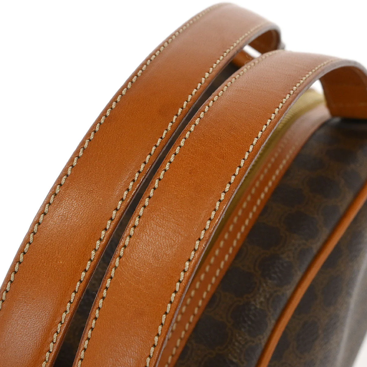 Celine Brown Macadam Handbag - Image 6