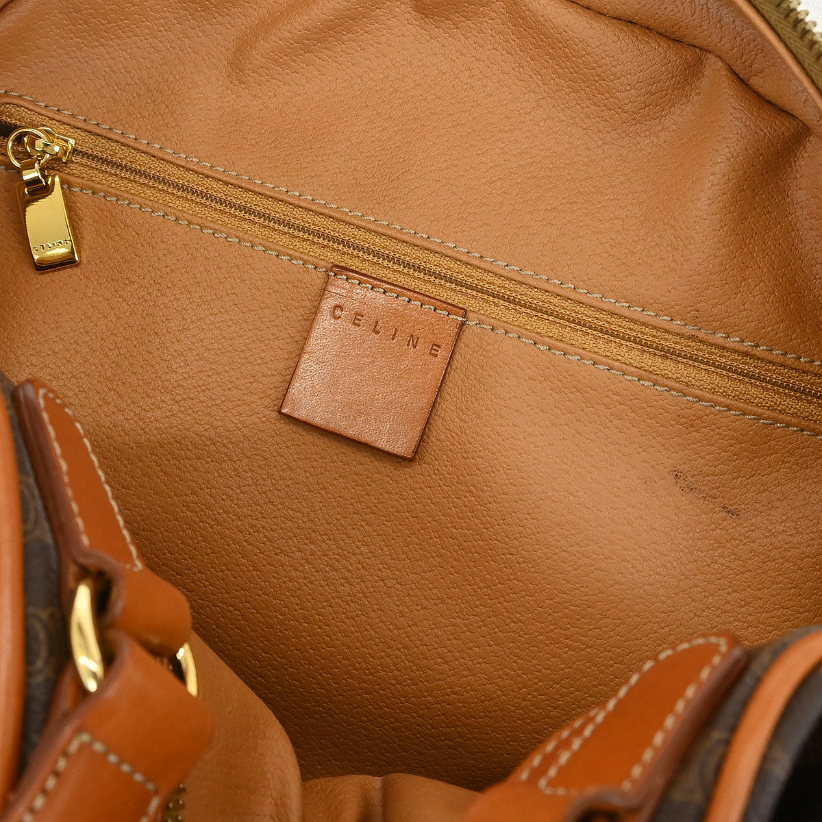 Celine Brown Macadam Handbag - Image 8