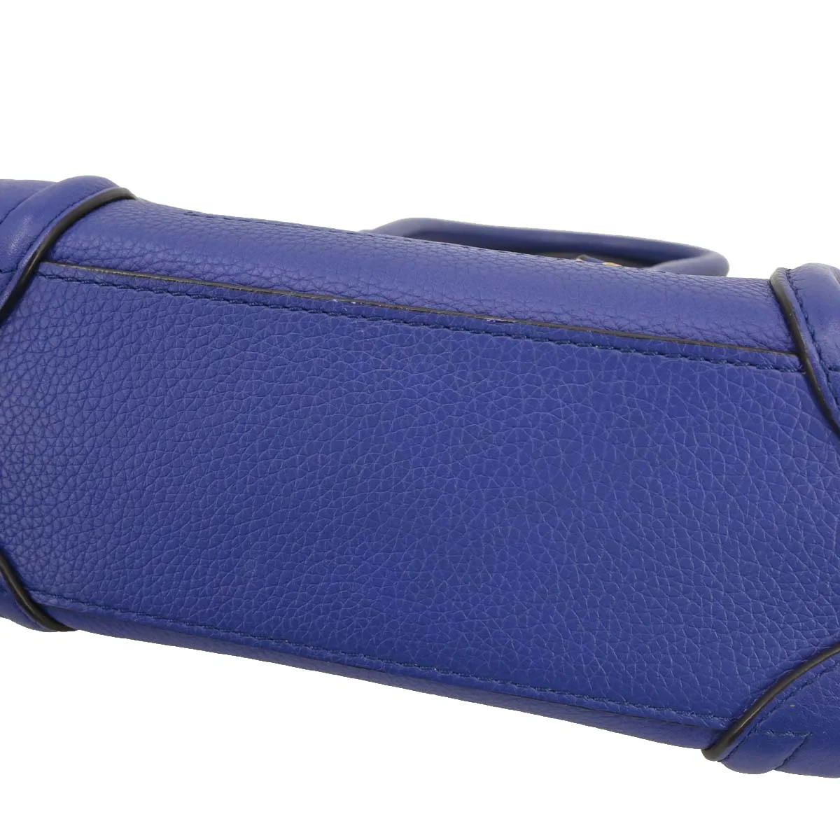 Celine Blue Leather Nano Luggage Tote Bag - Image 3