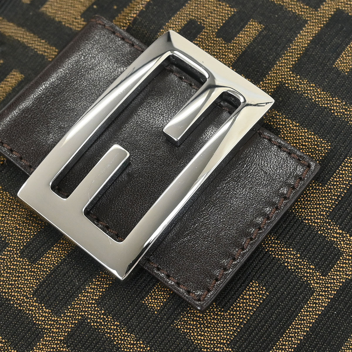 Fendi Brown Zucca Handbag - Image 5