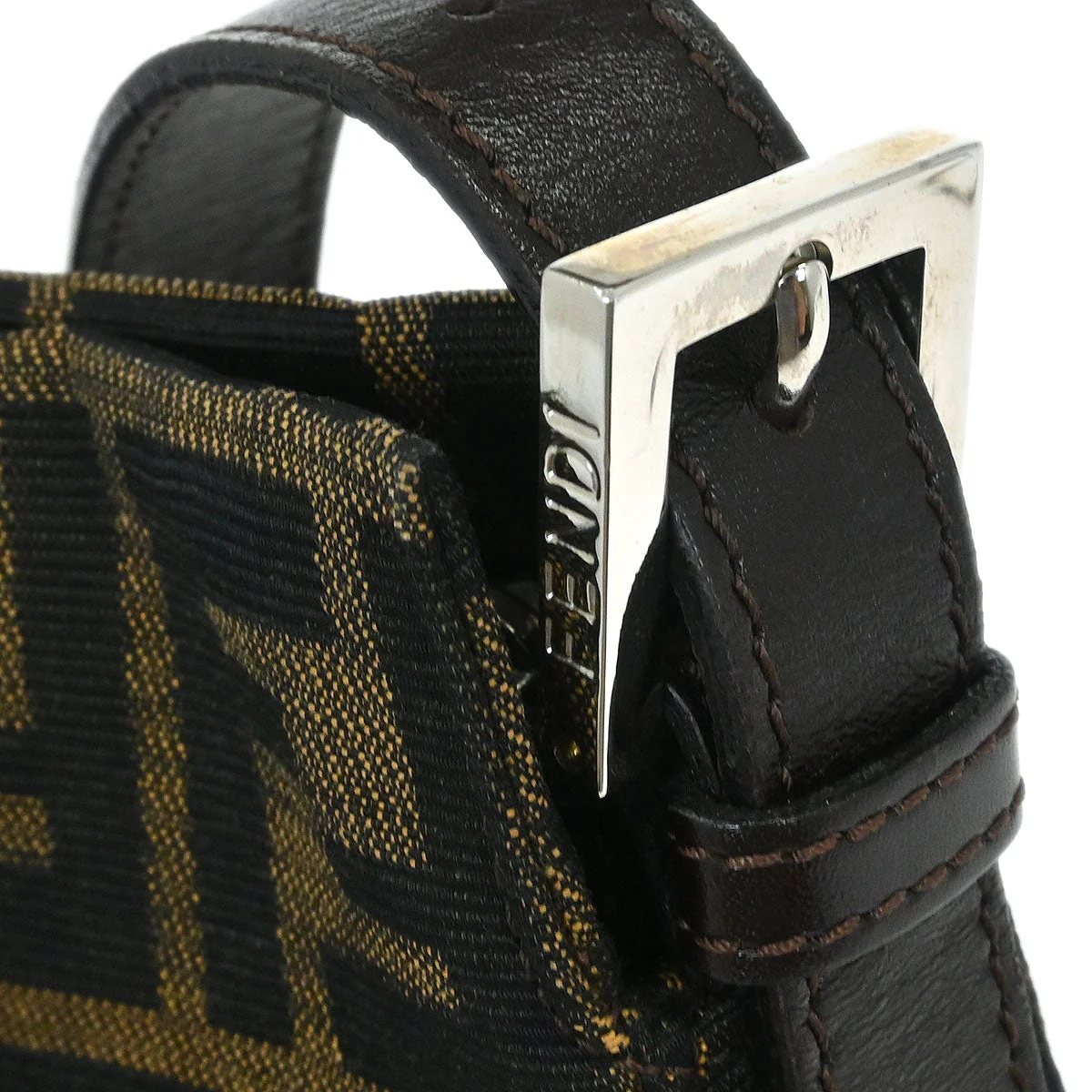Fendi Brown Zucca Handbag - Image 6
