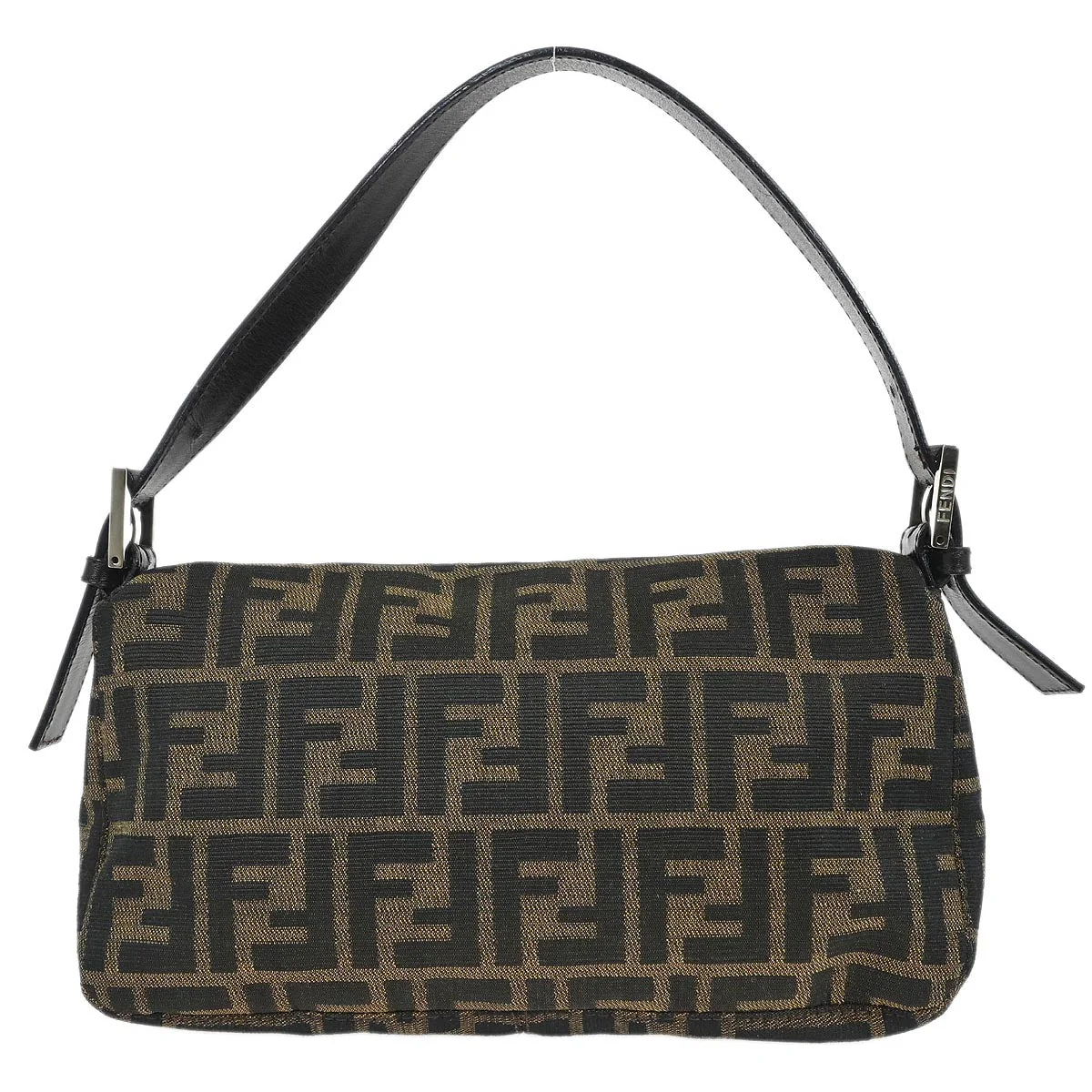 Fendi Brown Zucca Baguette Handbag - Image 2