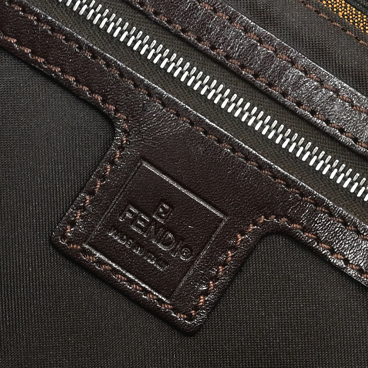 Fendi Brown Zucca Baguette Handbag - Image 8