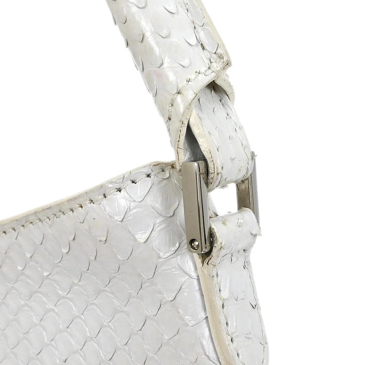 Christian Dior * White Python Ballet Corset Bag Handbag - Image 3