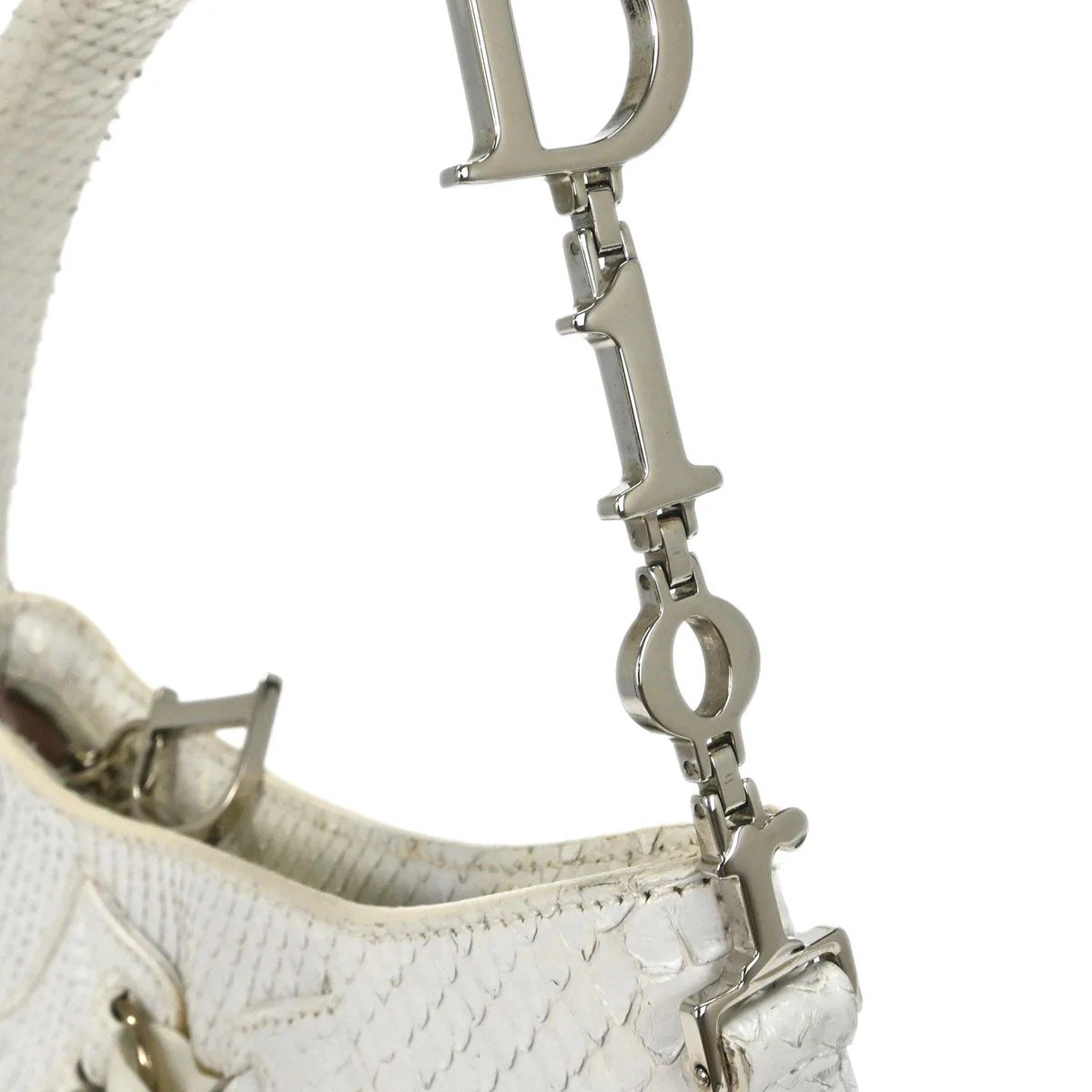 Christian Dior * White Python Ballet Corset Bag Handbag - Image 4
