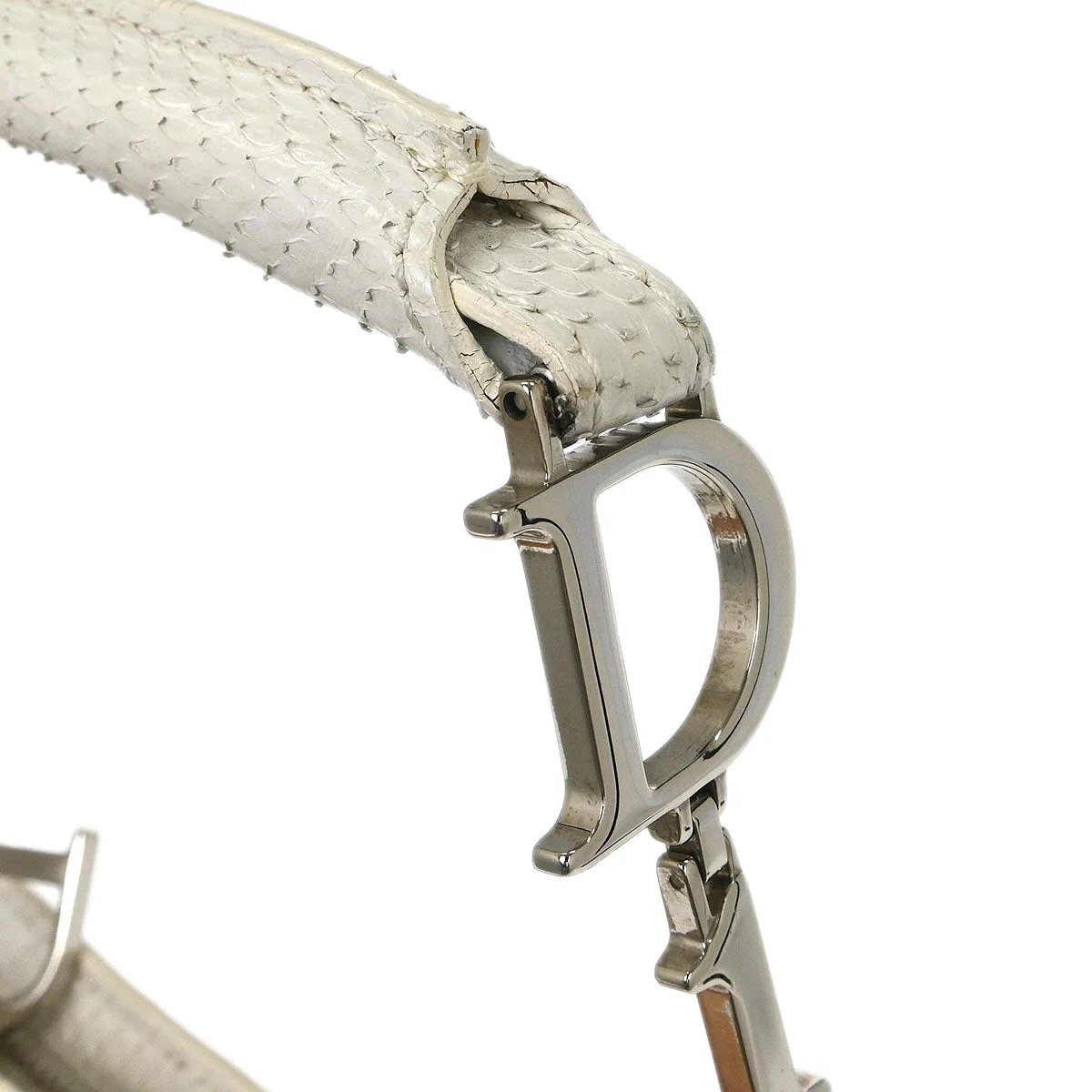 Christian Dior * White Python Ballet Corset Bag Handbag - Image 5