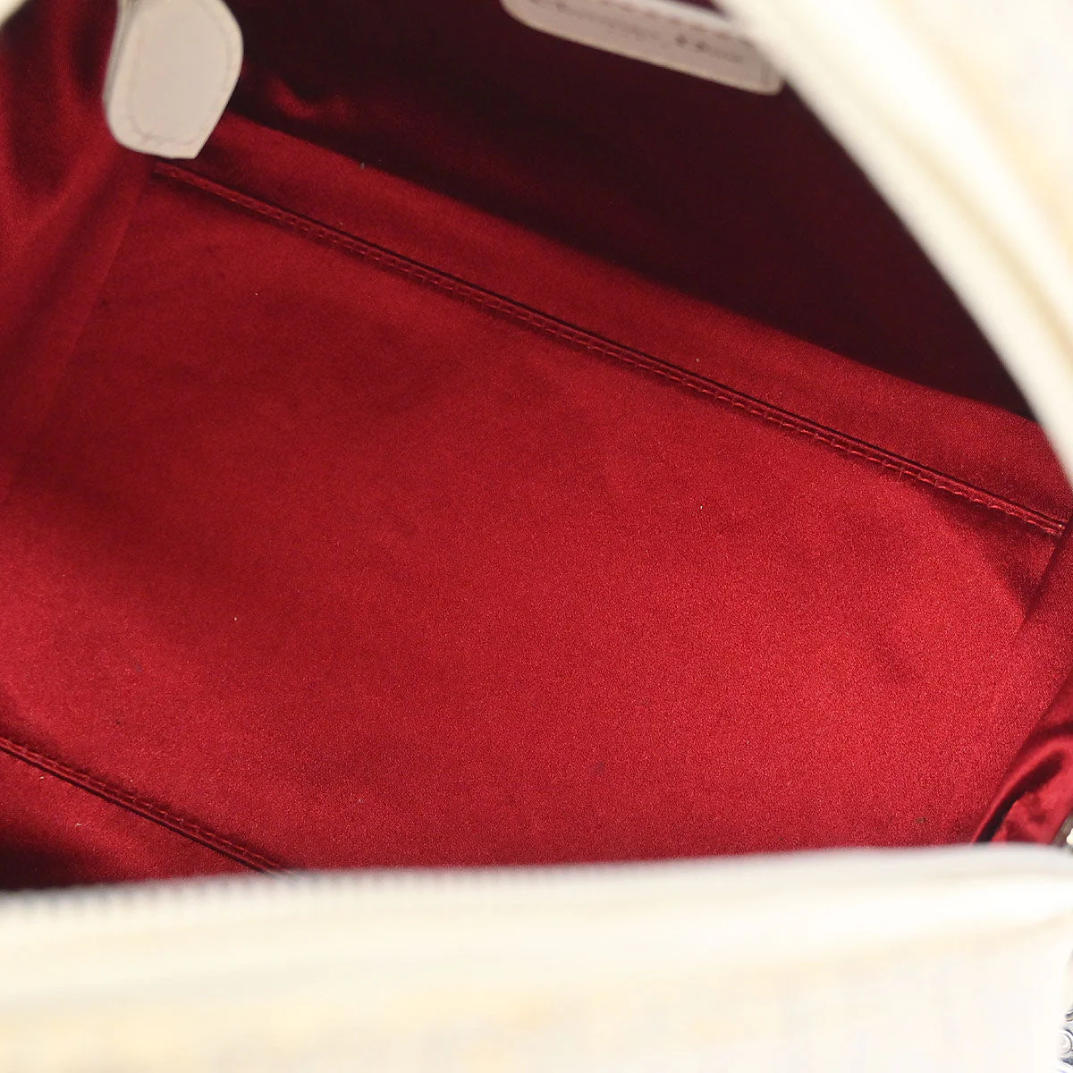 Christian Dior White Gambler Dice Trotter Handbag - Image 8