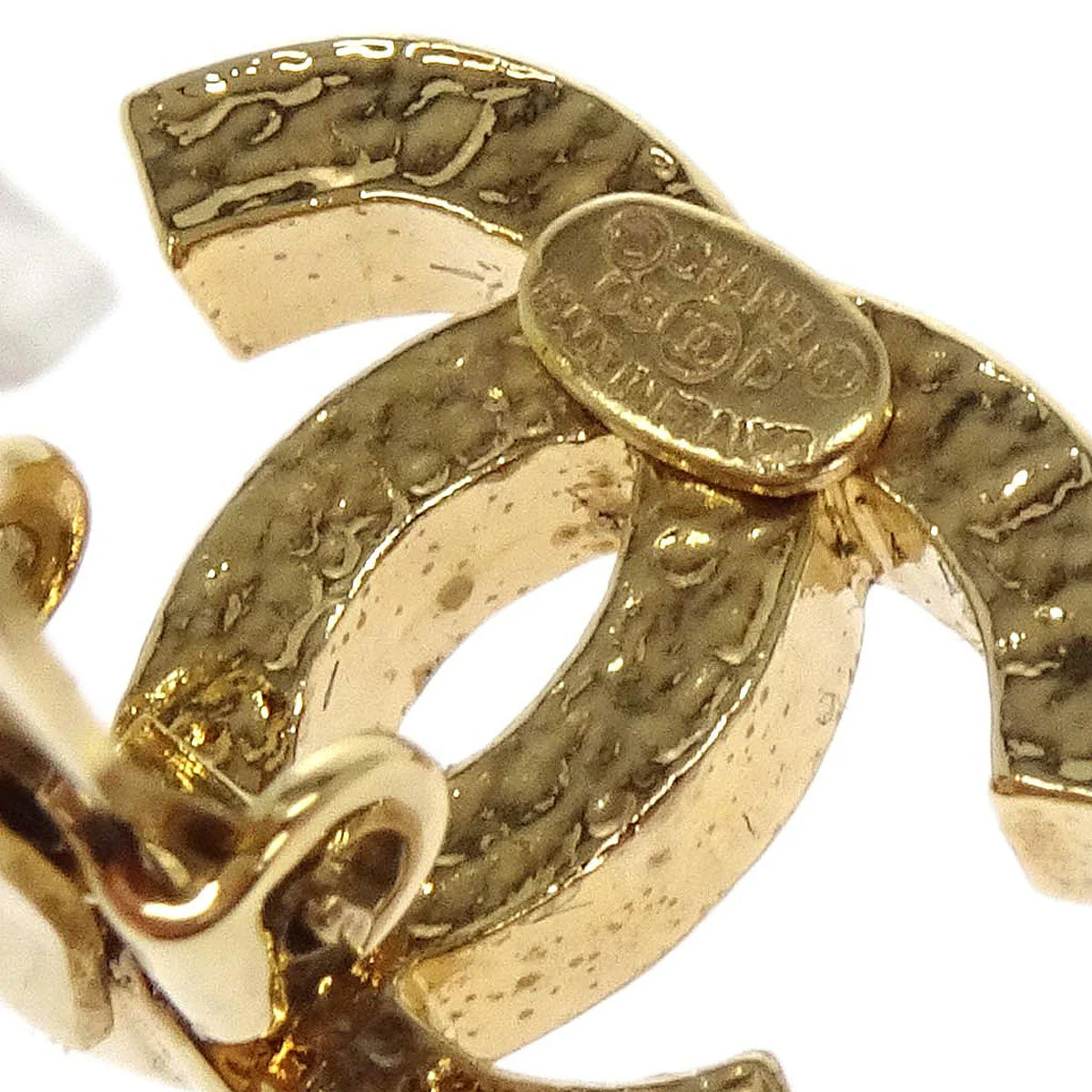Chanel Gold CC Clip-On Earrings 03P - Image 4