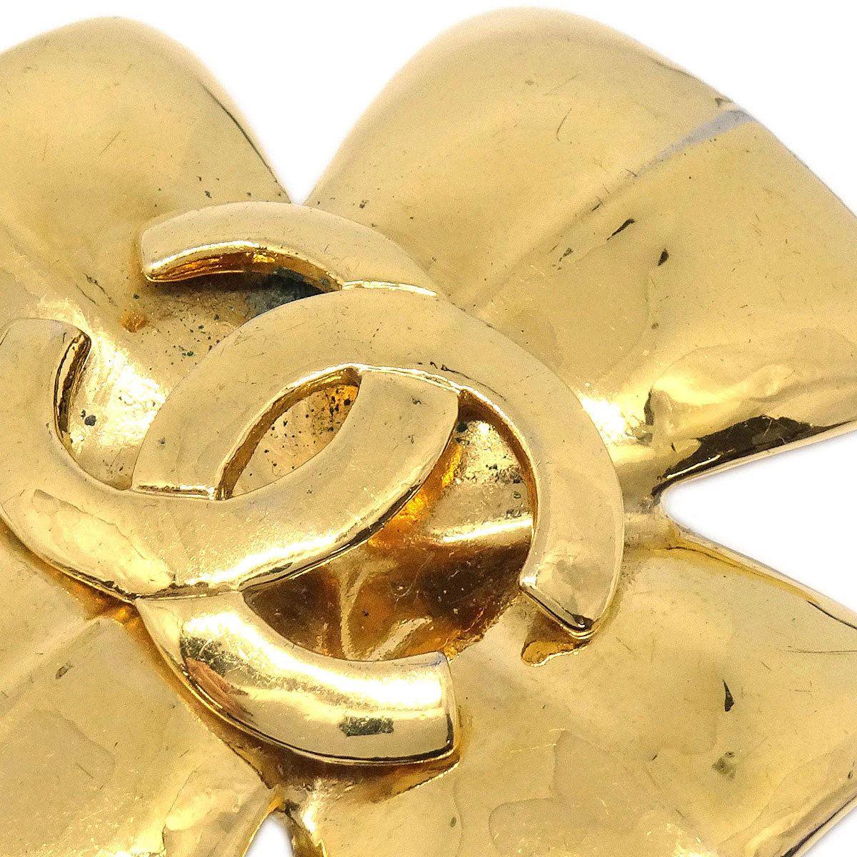 Chanel Cross Brooch Pin Gold 97P - Image 2
