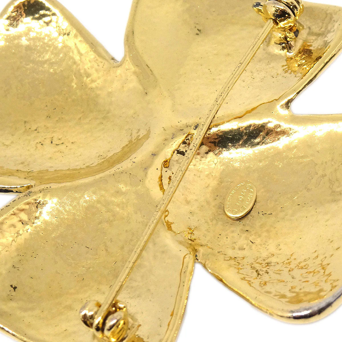Chanel Cross Brooch Pin Gold 97P - Image 3