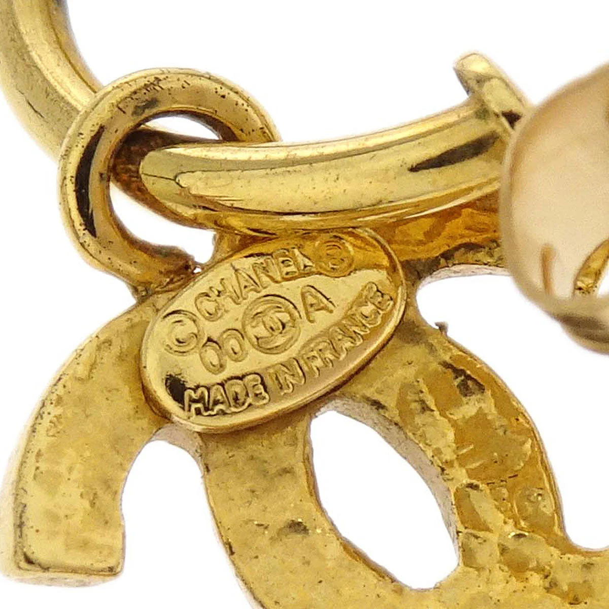 Chanel Dangle CC Pierced Earrings Gold 00A - Image 4