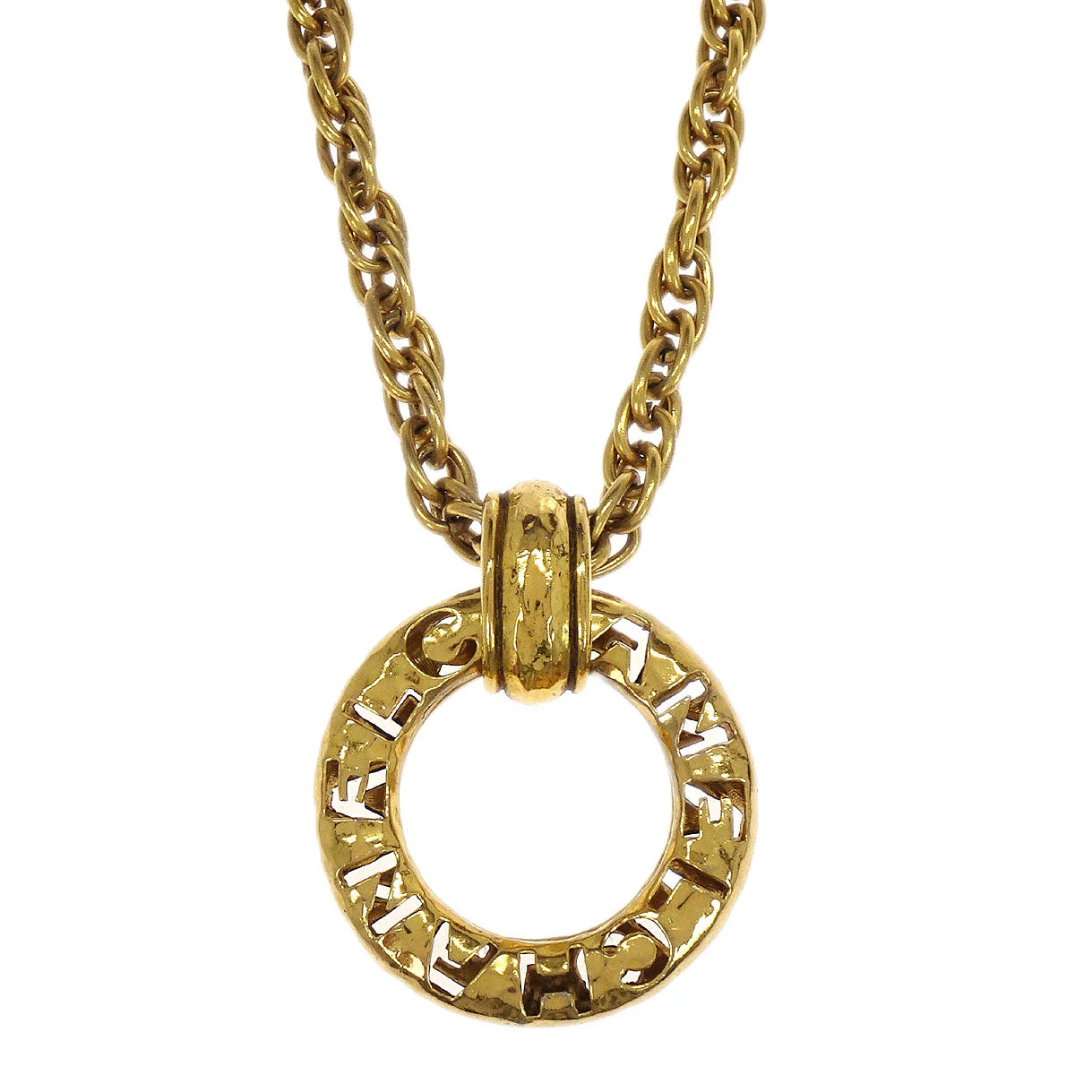 Chanel Gold Chain Pendant Necklace Medallion 3765 - Image 2