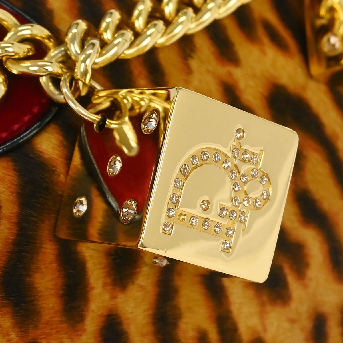 Christian Dior Brown Pony Hair Gambler Dice Handbag - Image 4