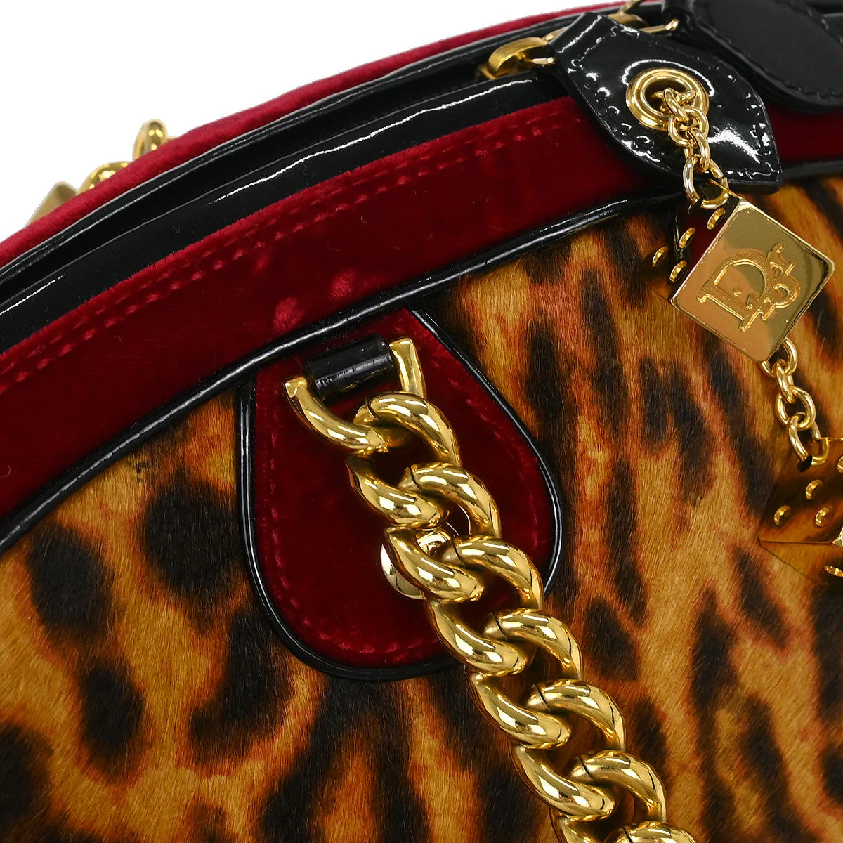 Christian Dior Brown Pony Hair Gambler Dice Handbag - Image 7