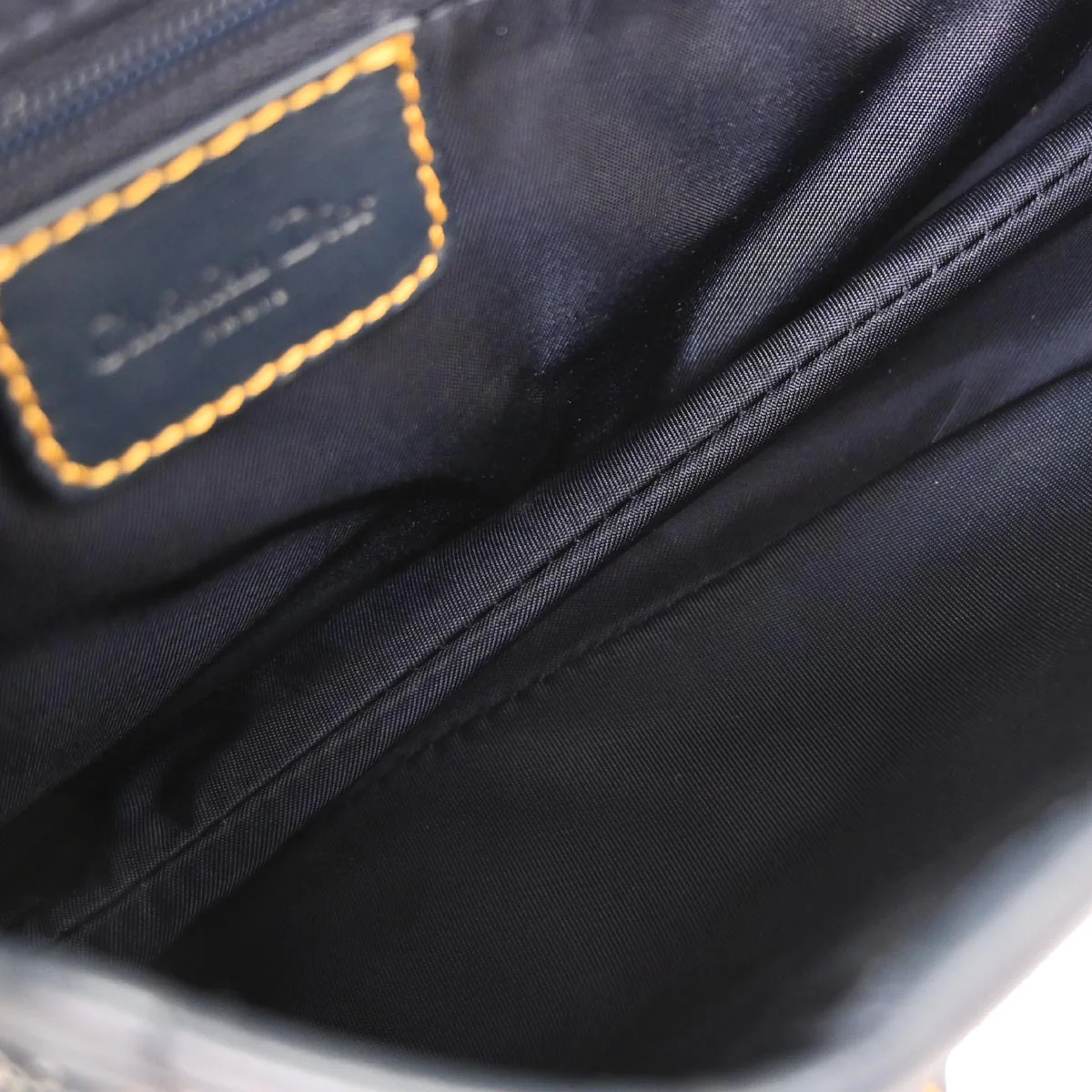 Christian Dior Navy Trotter Saddle Handbag - Image 9