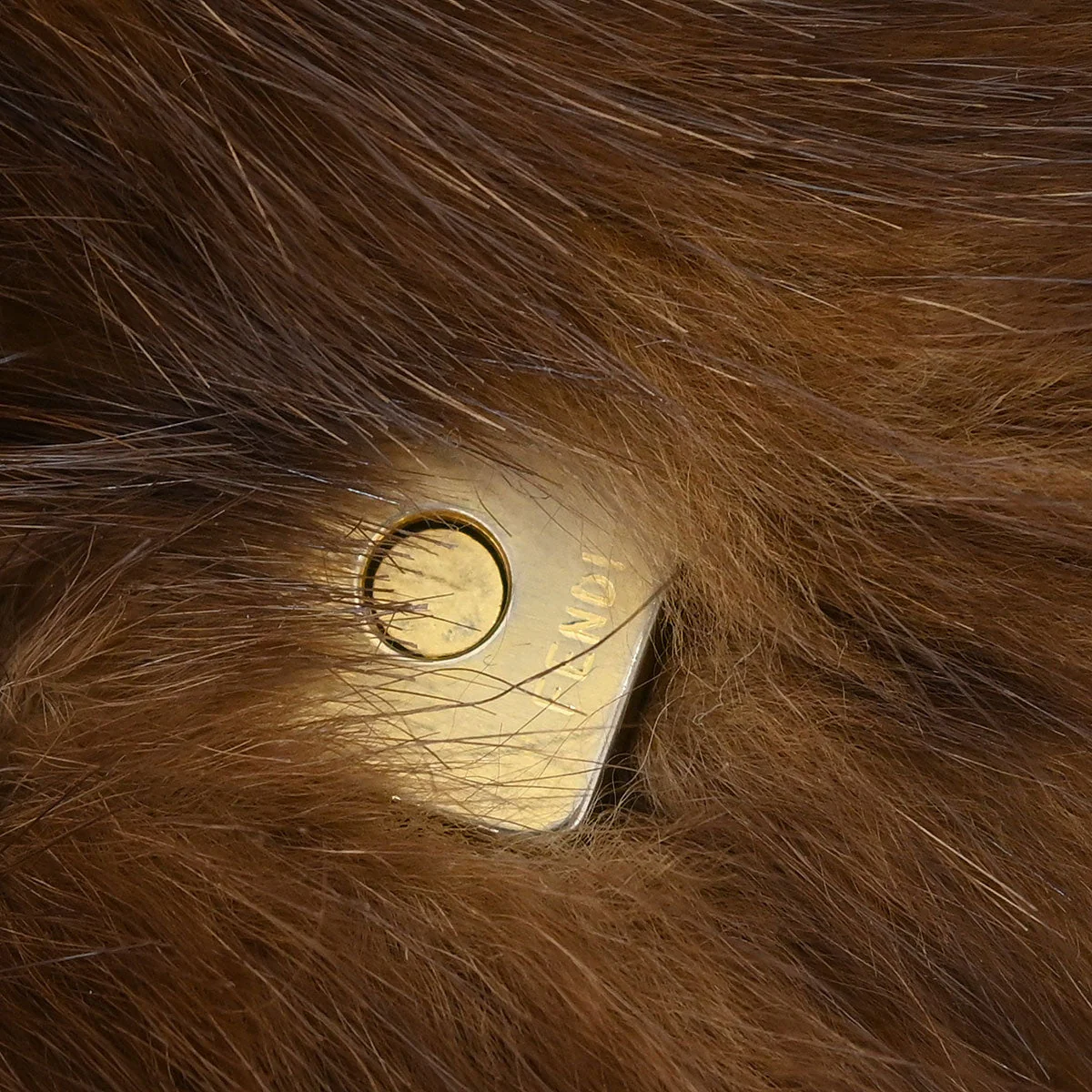 Fendi * 2000 Fitch Fur Inlay Baguette Bag - Image 10