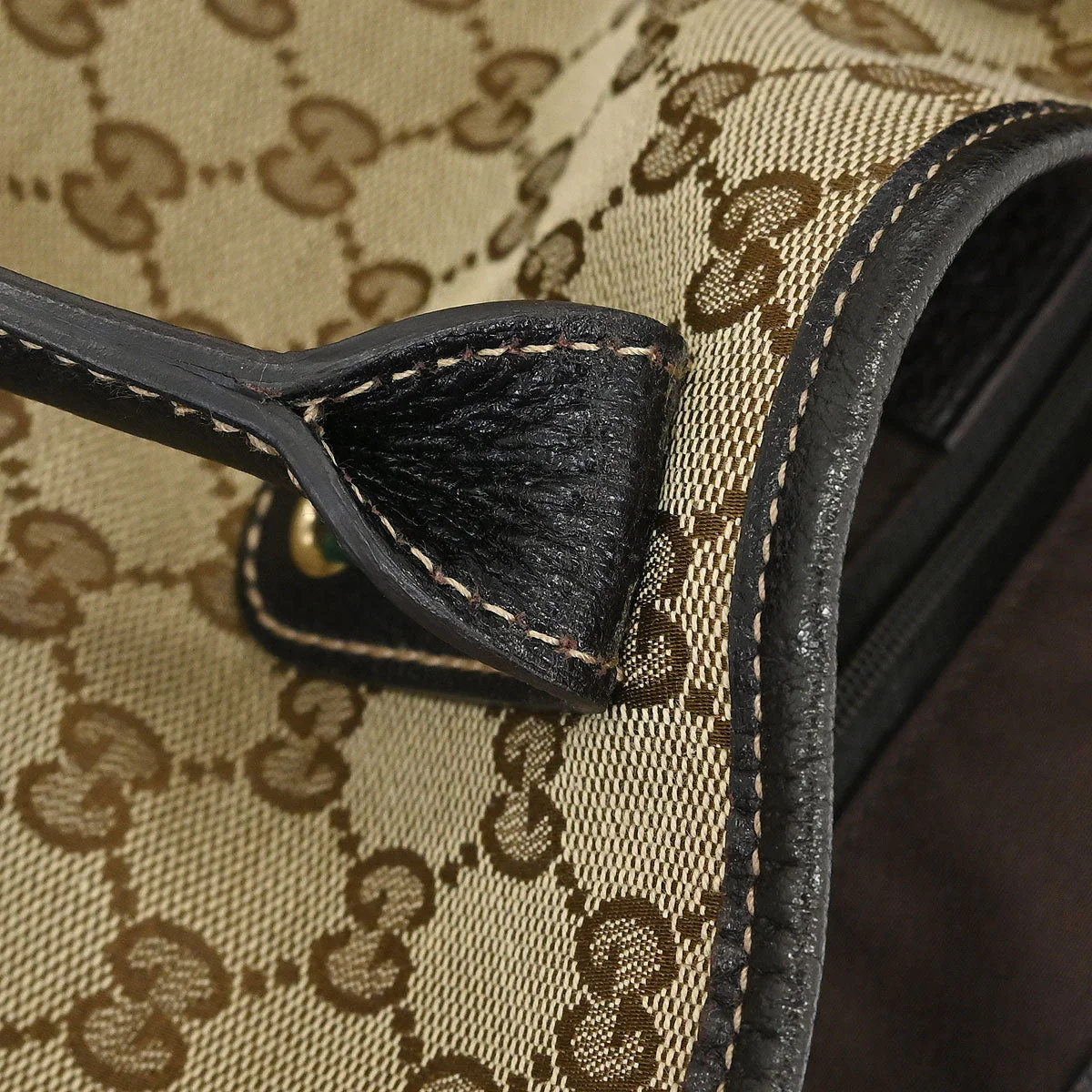 Gucci Brown Sherry GG Tote Bag - Image 6