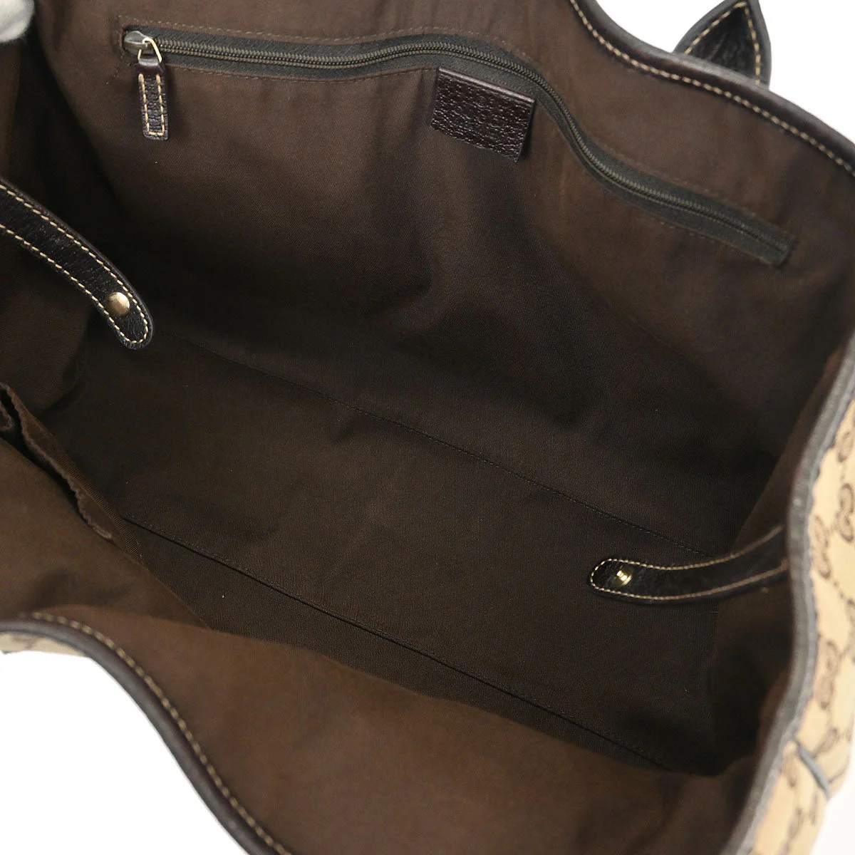 Gucci Brown Sherry GG Tote Bag - Image 8