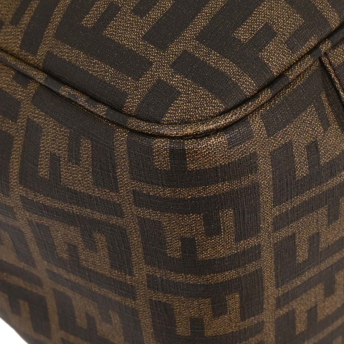 Fendi Brown PVC Zucca Duffle Handbag - Image 7
