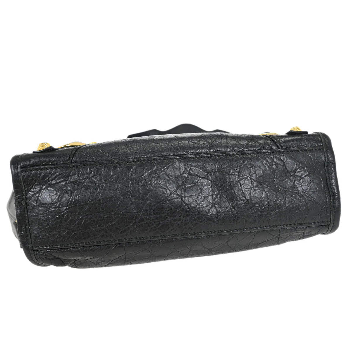 Balenciaga Black Lambskin Mini City 2way Shoulder Handbag - Image 3