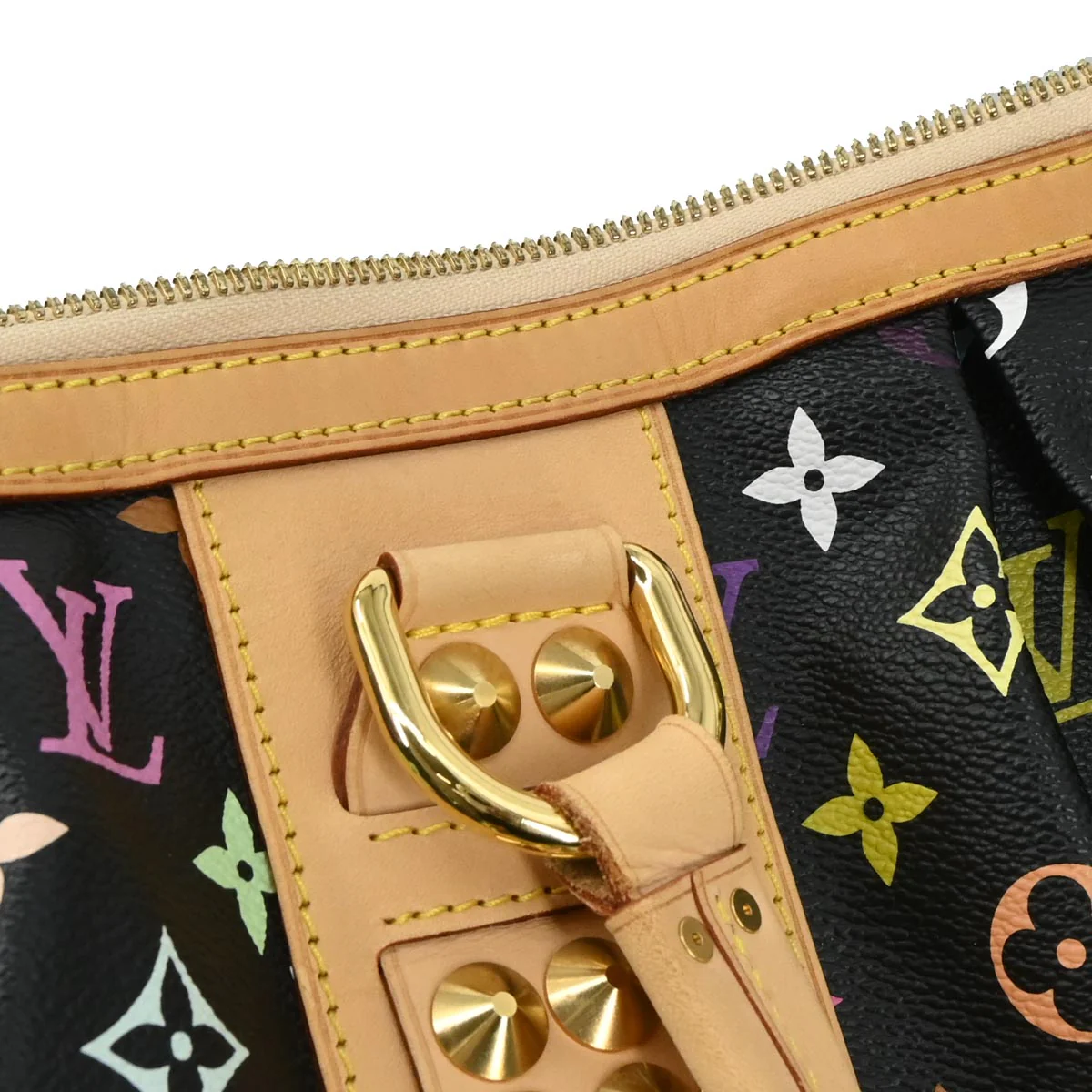 Louis Vuitton Black Multicolor Courtney GM 2way Shoulder Handbag M40261 - Image 4