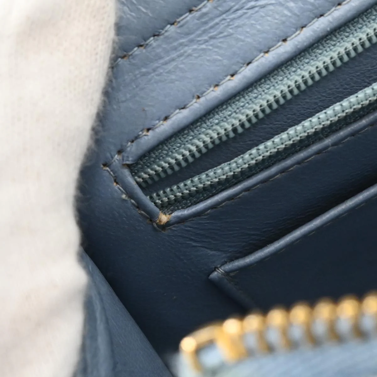 Chanel 1996-1997 Light Blue Denim Backpack - Image 8