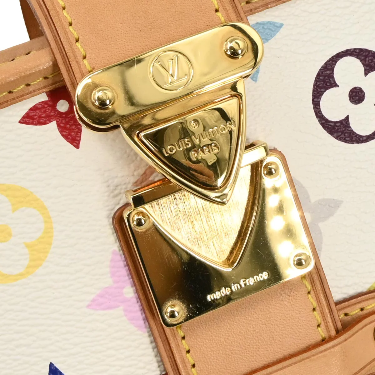 Louis Vuitton White Multicolor Shirley Shoulder Bag M40049 - Image 5