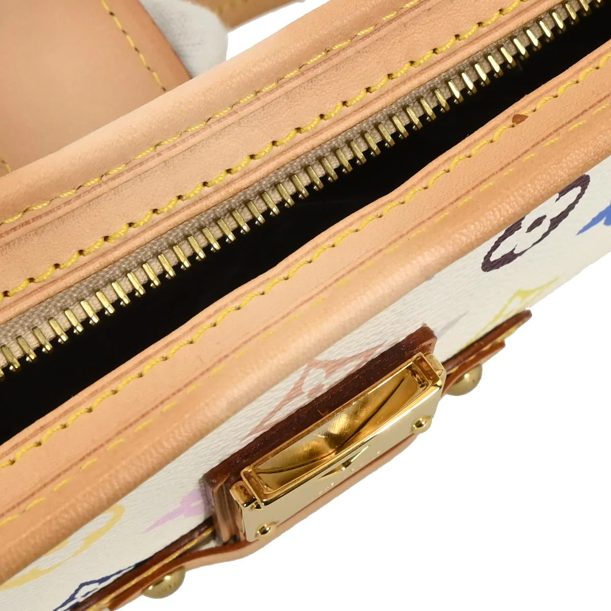 Louis Vuitton White Multicolor Shirley Shoulder Bag M40049 - Image 7