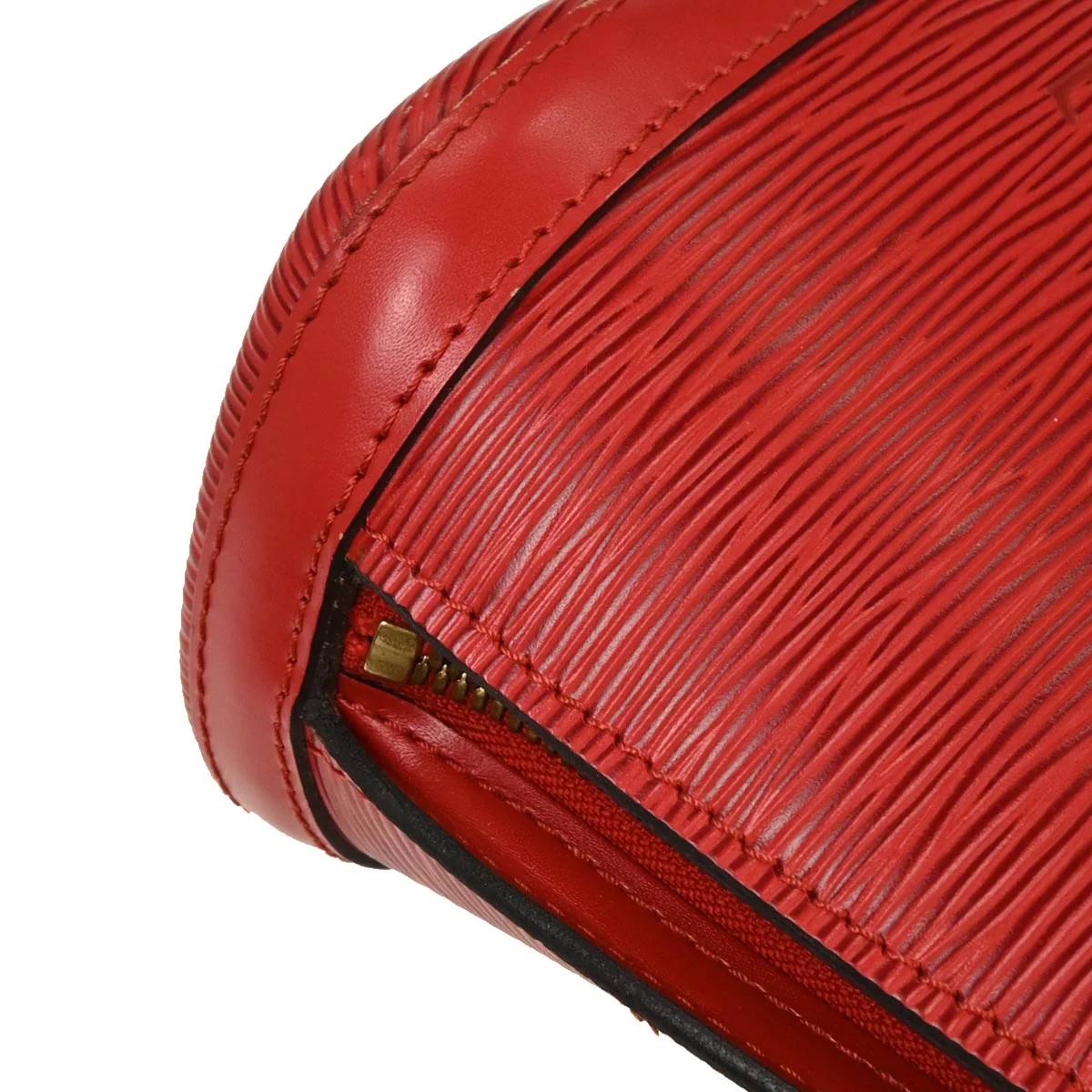 Louis Vuitton Red Epi Lussac Shoulder Bag M52287 - Image 4
