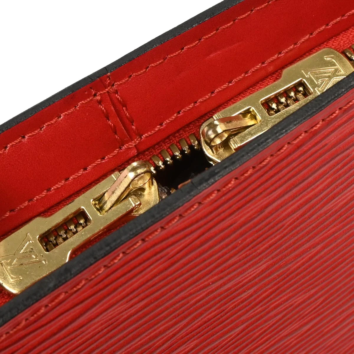 Louis Vuitton Red Epi Lussac Shoulder Bag M52287 - Image 7