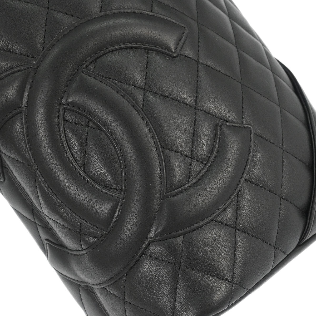 Chanel 2005-2006 Black Calfskin Cambon Ligne Tote Handbag - Image 4