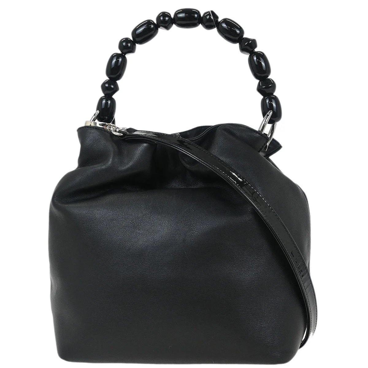 Christian Dior Black Leather Malice 2way Shoulder Handbag - Image 2