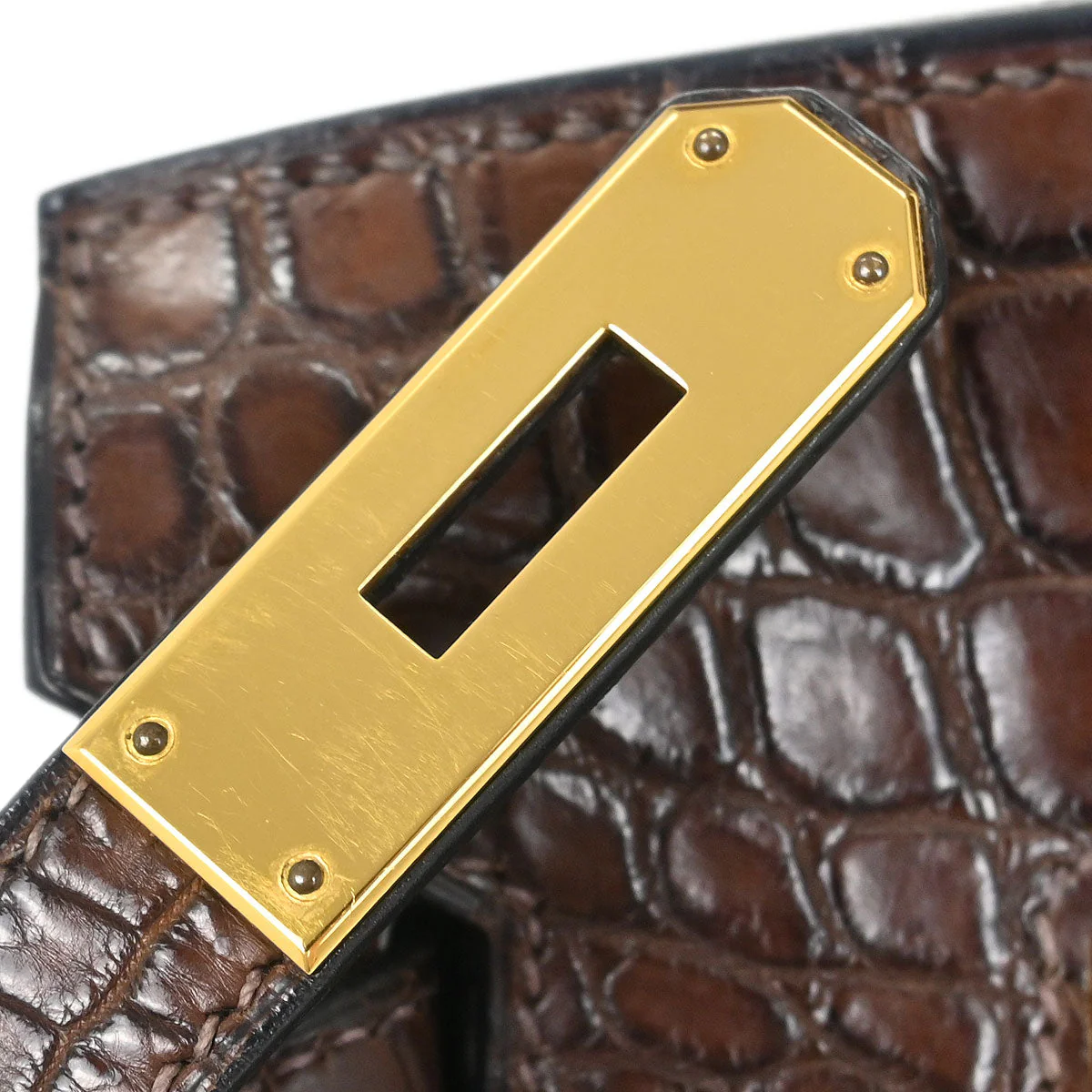 Hermes * Havane Niloticus Birkin 30 Handbag - Image 7