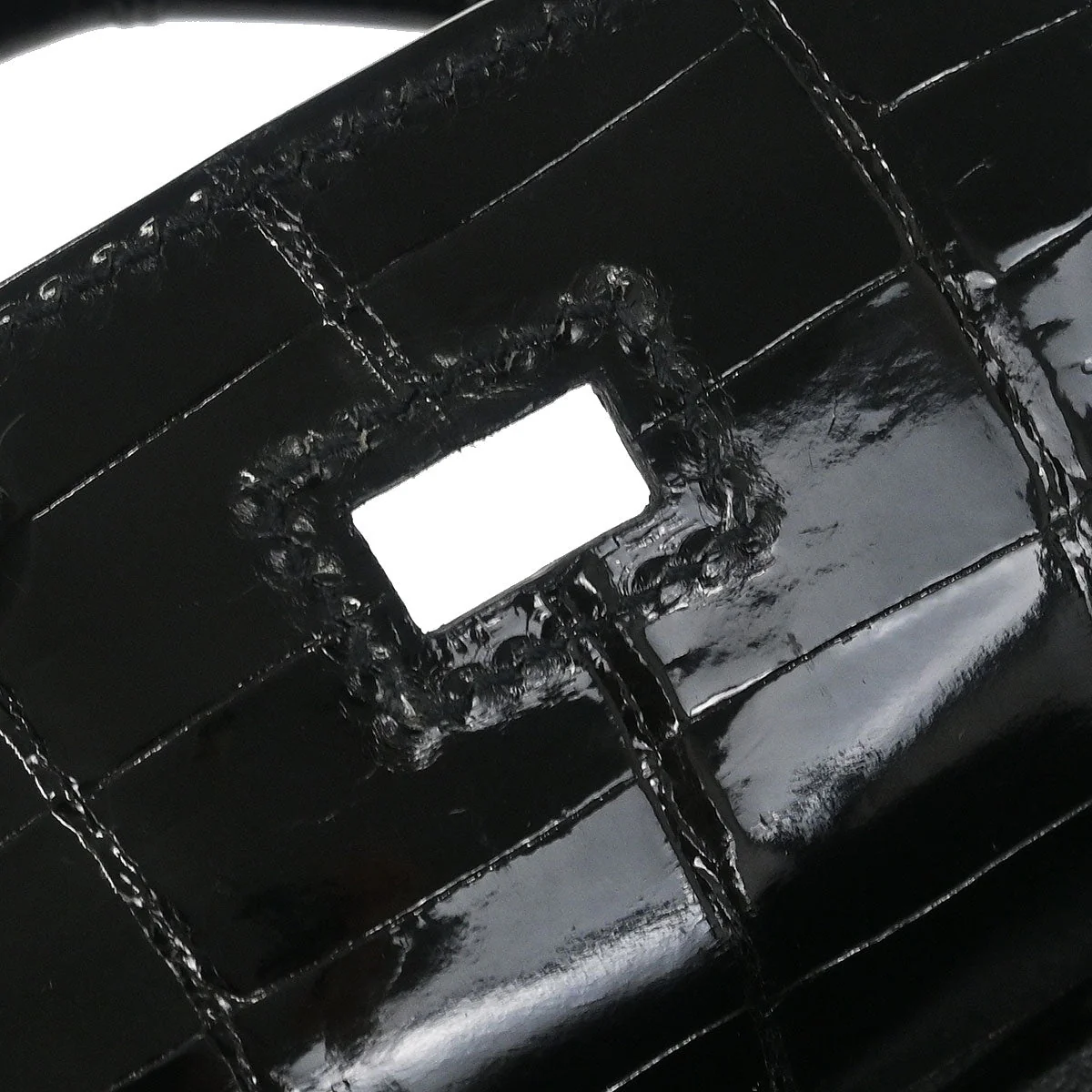 Hermes * Black Niloticus Birkin 30 Handbag - Image 9