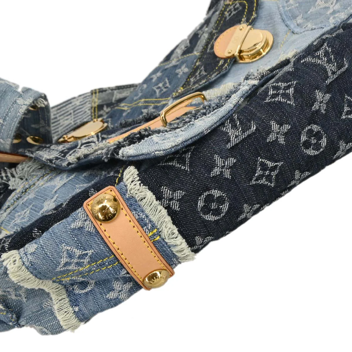 Louis Vuitton Monogram Denim Patchwork Postie 2way Handbag M95374 - Image 5
