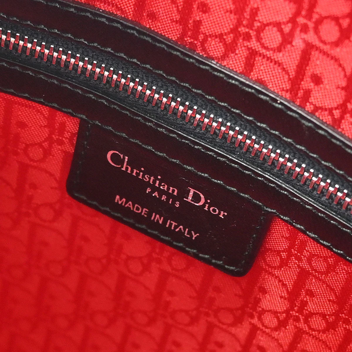 Christian Dior Black Lambskin Large Lady Dior Cannage 2way Handbag - Image 9
