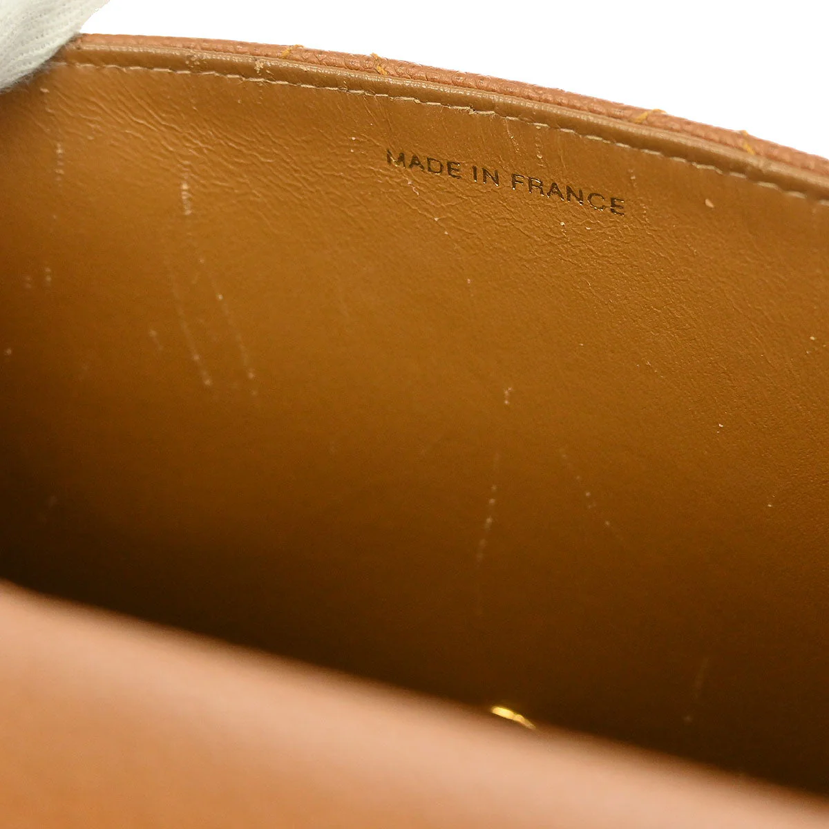 Chanel 1997-1999Brown Caviar Shoulder Bag - Image 8